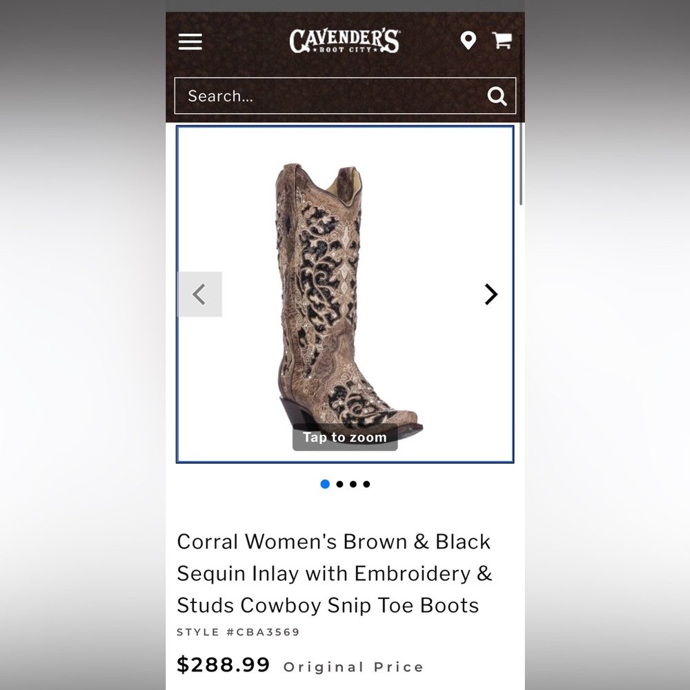 Corral Brown and Black Cowboy Boots